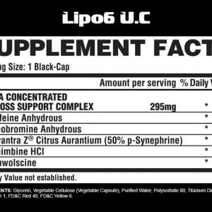 Lipo6 black 1 pill SF